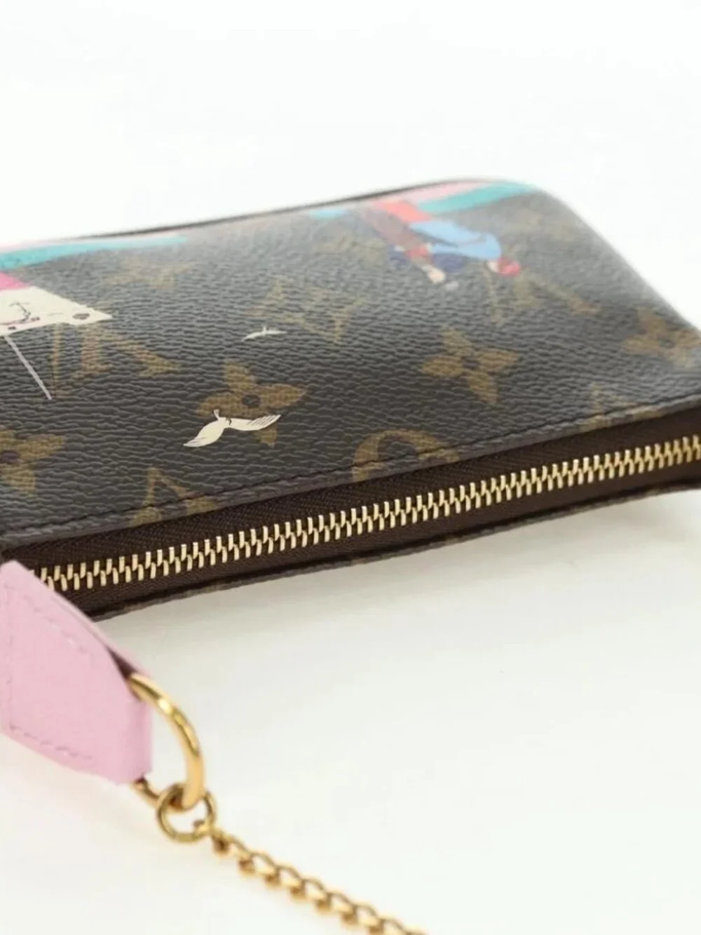 LOUIS VUITTON Monogram Mini Pochette Accessoires Pouch M62141 LV Auth 179815M